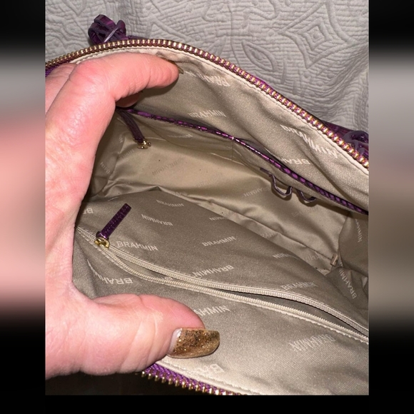 Brahmin Purple Potion Melbourne Duxbury Satchel - Picture 7 of 9